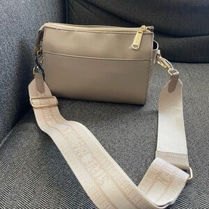 Stylish Beige Crossbody Bag